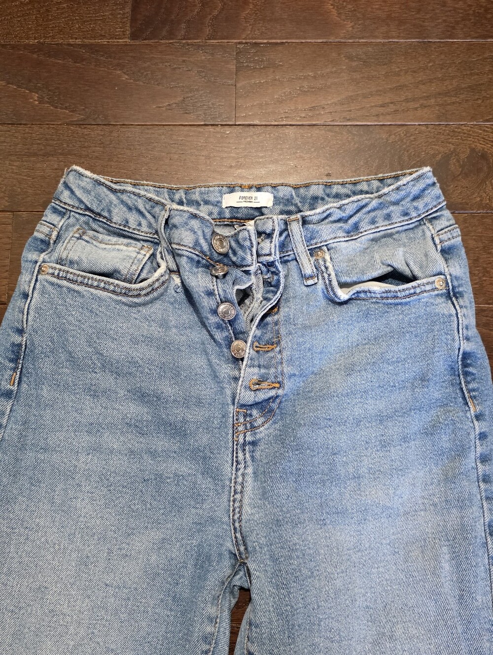 Classic Light Blue Women's Button-Fly Jeans